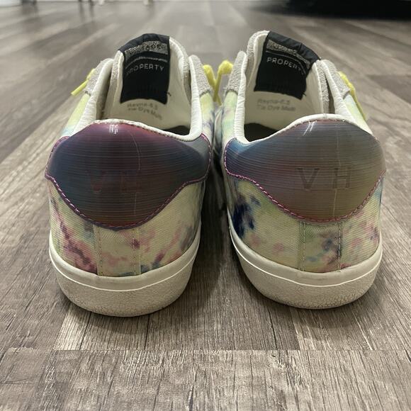 Vintage Havana Women's US VH Rainbow Sneakers Tie Dye Yellow Star Rare Size 8.5 - Picture 5 of 9